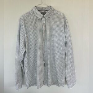 Ted Baker White Shirt with Black Dots